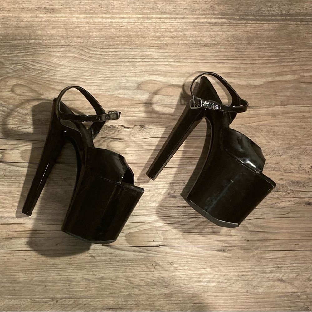 Pleaser Black Platform Heels